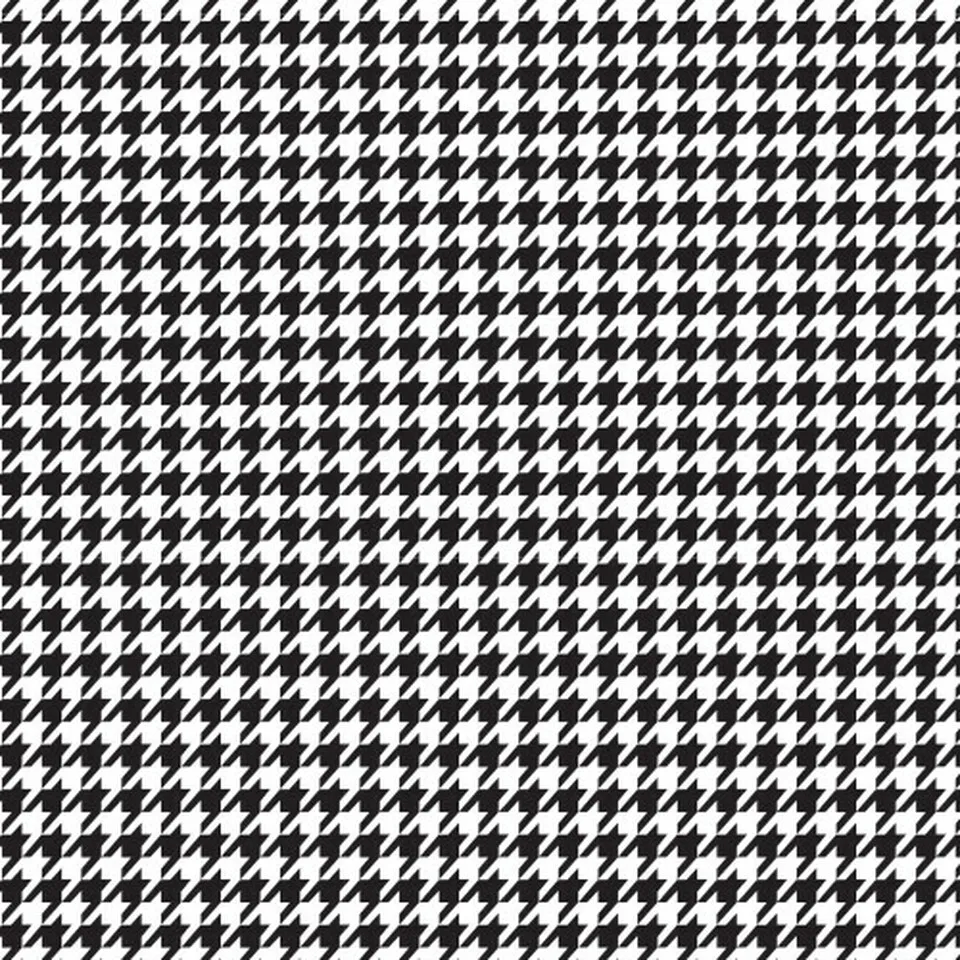 Permanent Vinyl -Puppystooth Black- Permanent Vinyl / Printed Permanent Vinyl