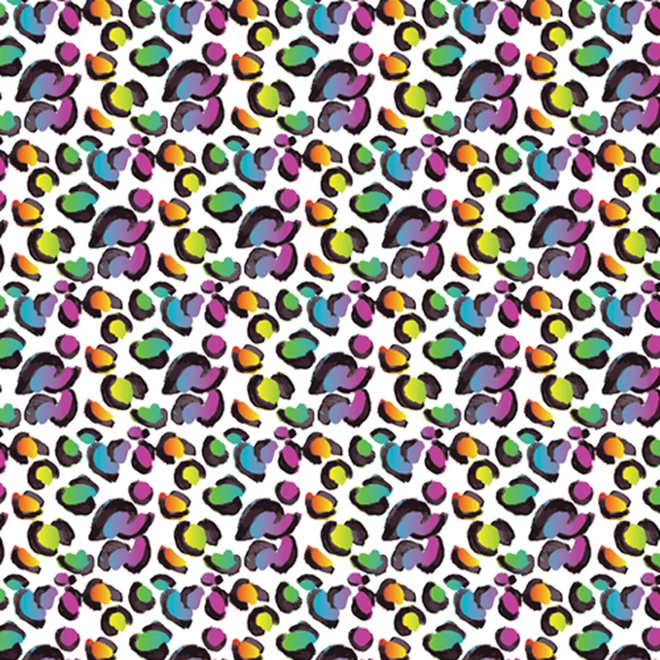 Permanent Vinyl -Rainbow Cheetah- Permanent Vinyl / Printed Permanent Vinyl