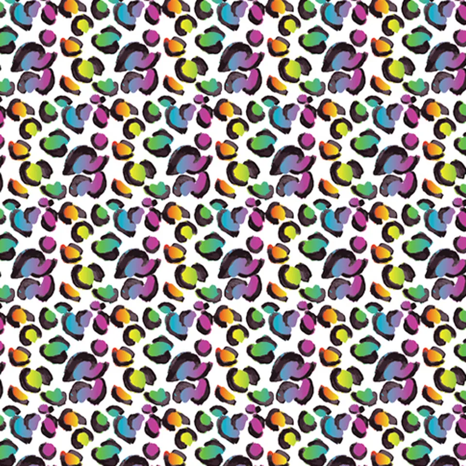 Permanent Vinyl -Rainbow Cheetah- Permanent Vinyl / Printed Permanent Vinyl