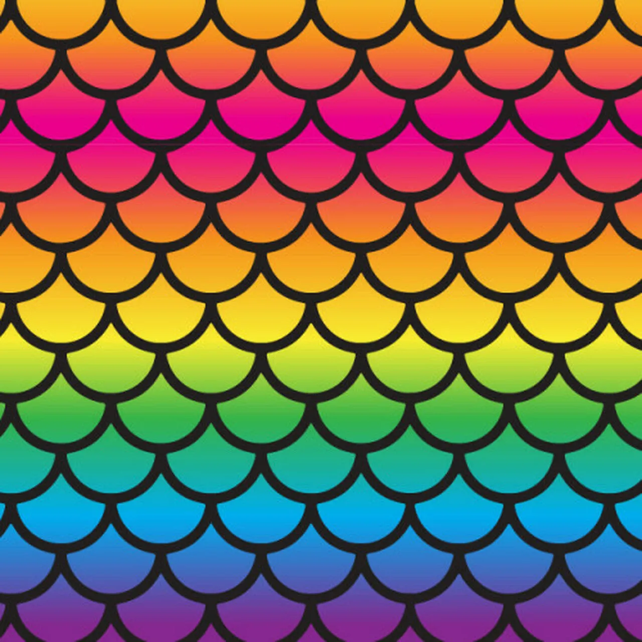 Permanent Vinyl -Rainbow Fish Scales-Permanent Vinyl / Printed Permanent Vinyl