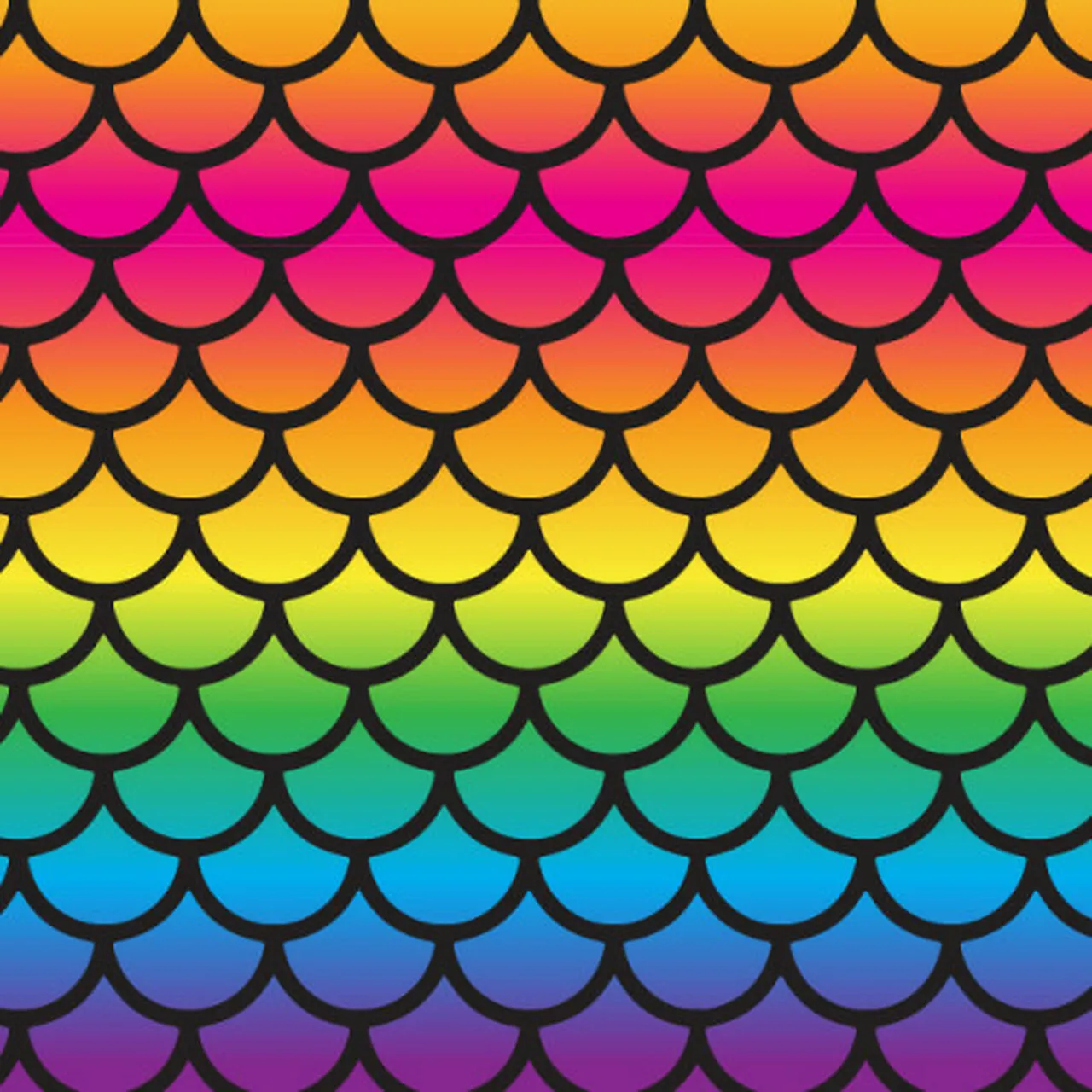 Permanent Vinyl -Rainbow Fish Scales-Permanent Vinyl / Printed Permanent Vinyl