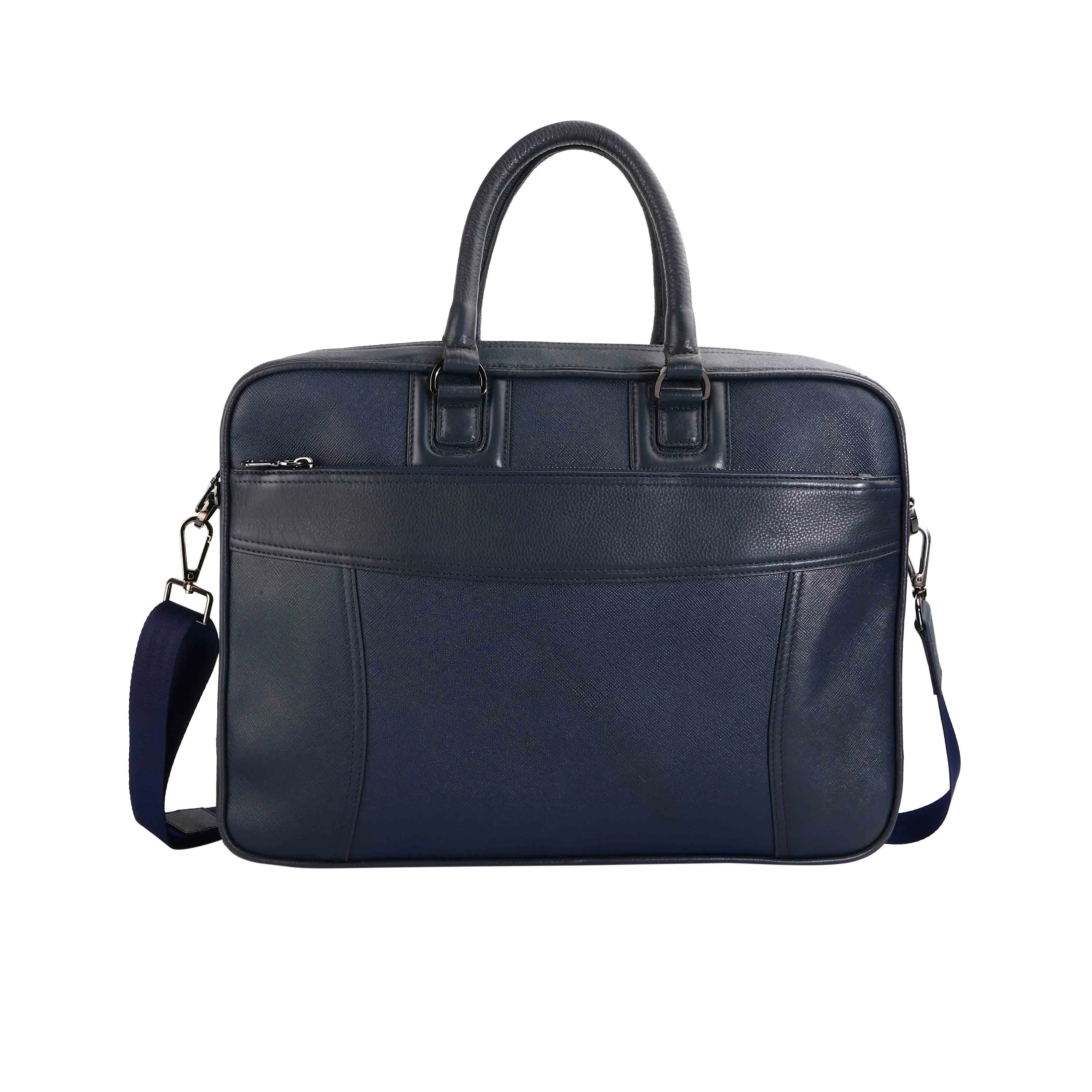 Ready to Ship Luxury Corporate Gift |  Smith Portfolio Laptop Bag | Luxury Genuine Leather Laptop Bag for Men