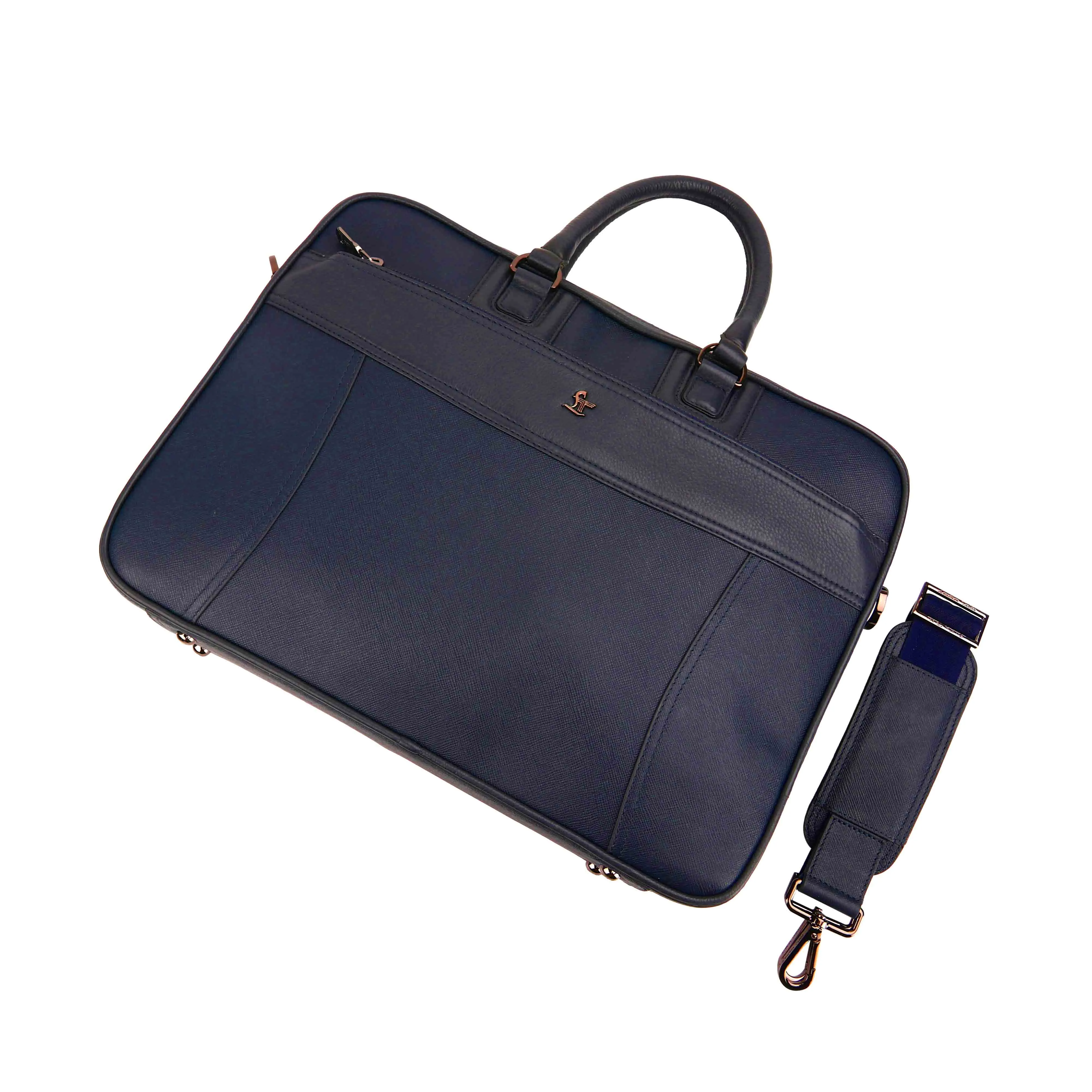 Ready to Ship Luxury Corporate Gift |  Smith Portfolio Laptop Bag | Luxury Genuine Leather Laptop Bag for Men