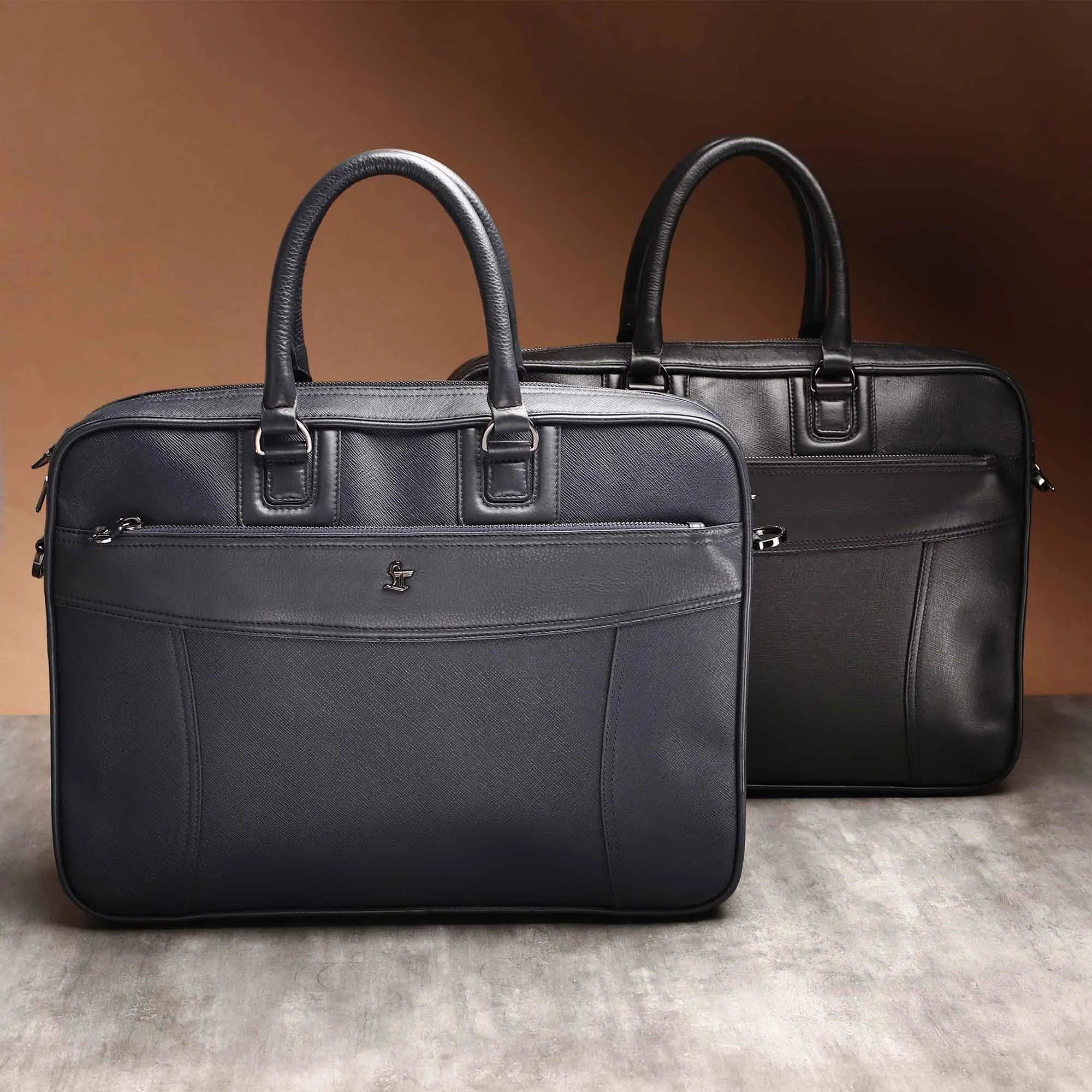 Ready to Ship Luxury Corporate Gift |  Smith Portfolio Laptop Bag | Luxury Genuine Leather Laptop Bag for Men