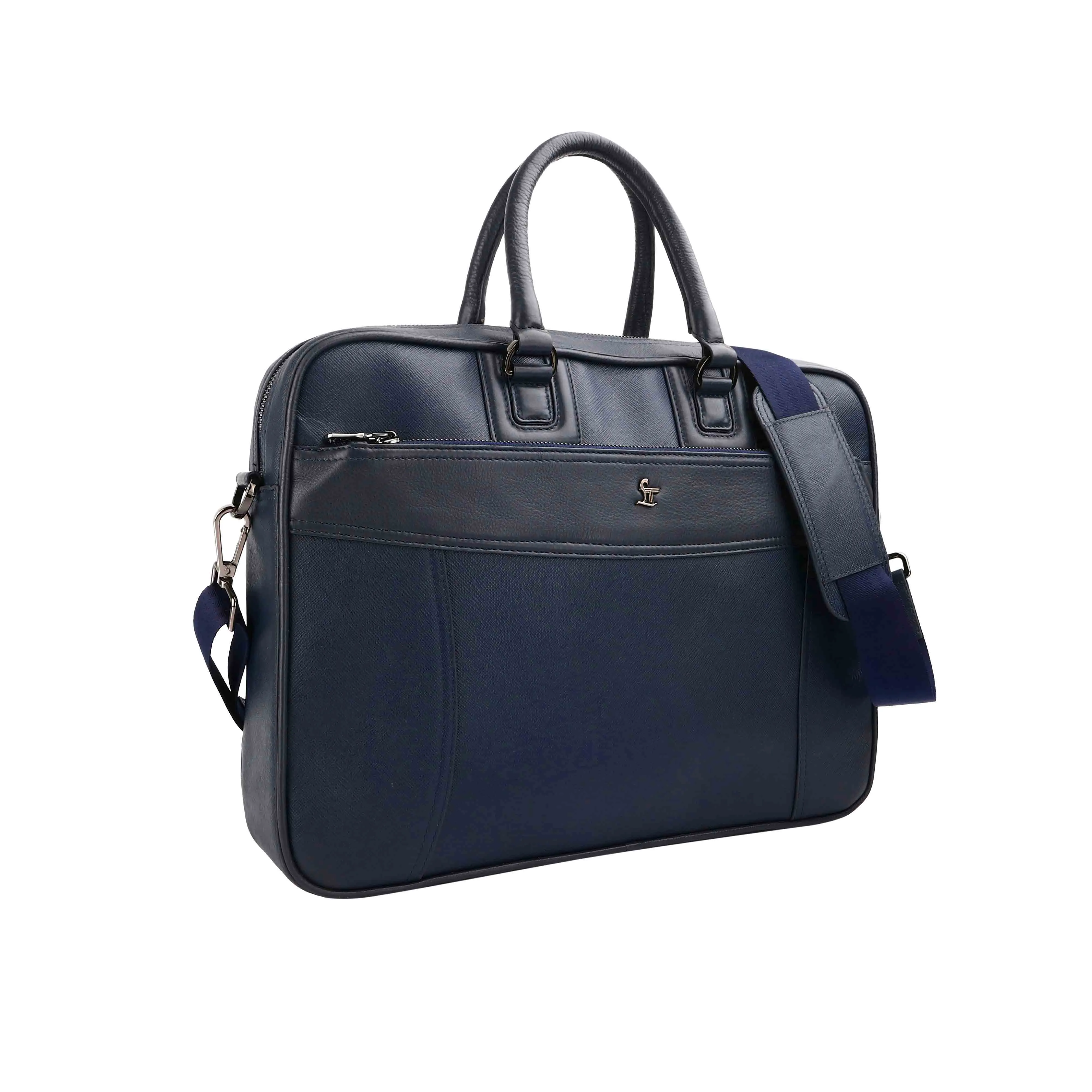 Ready to Ship Luxury Corporate Gift |  Smith Portfolio Laptop Bag | Luxury Genuine Leather Laptop Bag for Men