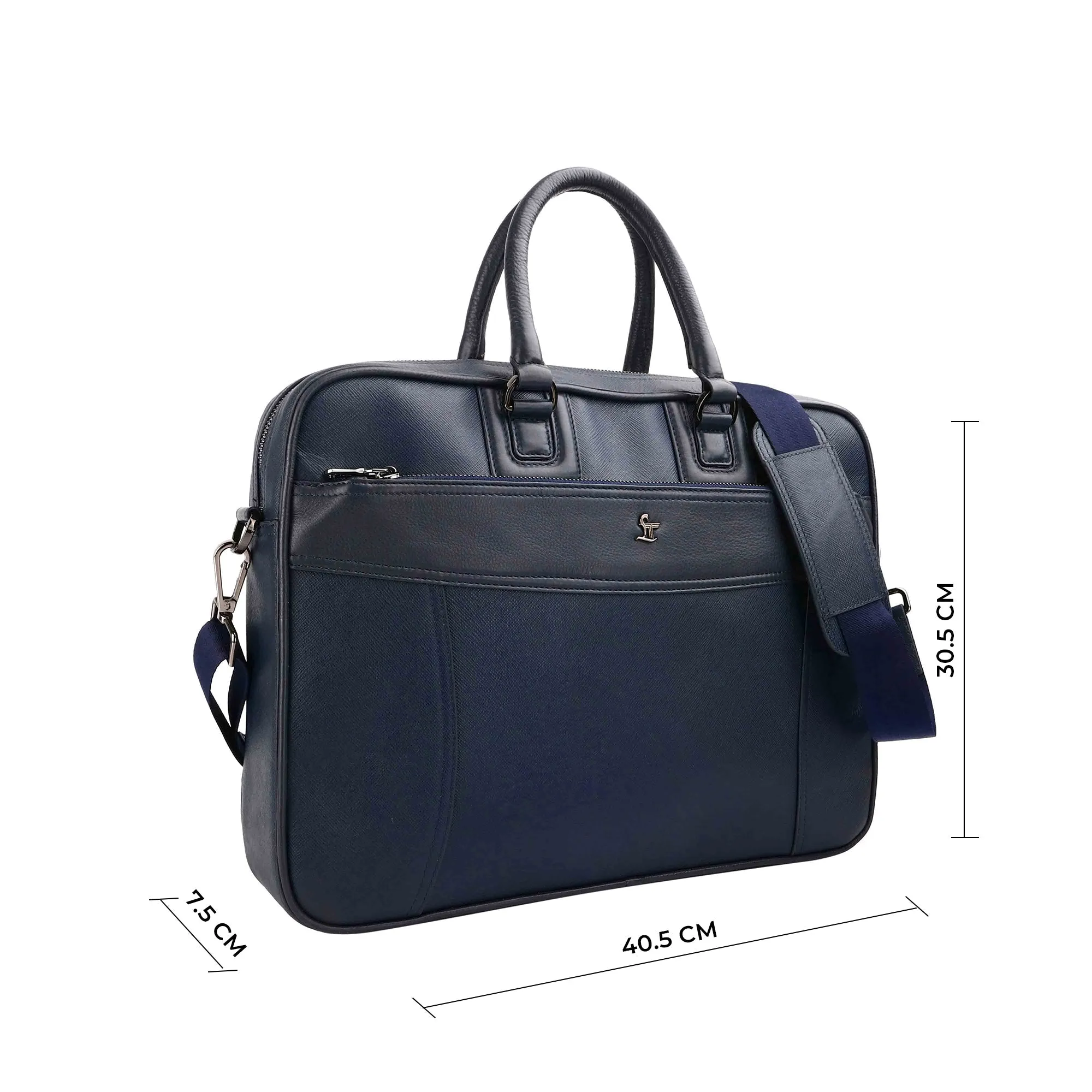 Ready to Ship Luxury Corporate Gift |  Smith Portfolio Laptop Bag | Luxury Genuine Leather Laptop Bag for Men