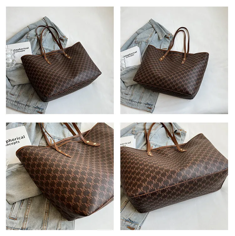 Simple Casual Tote Bag High Capacity Shoulder Handbag