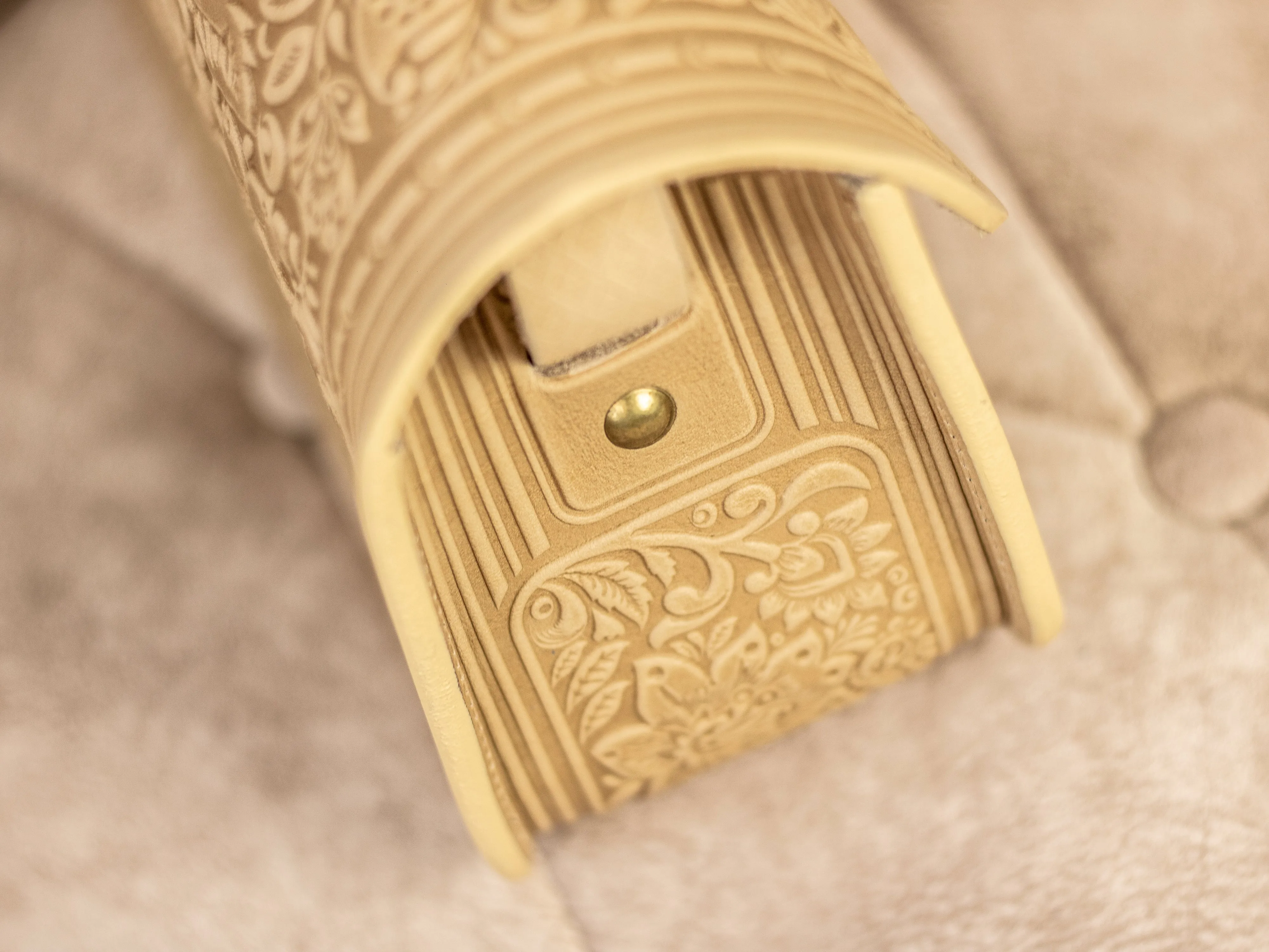 Small Ivory Leather Bag