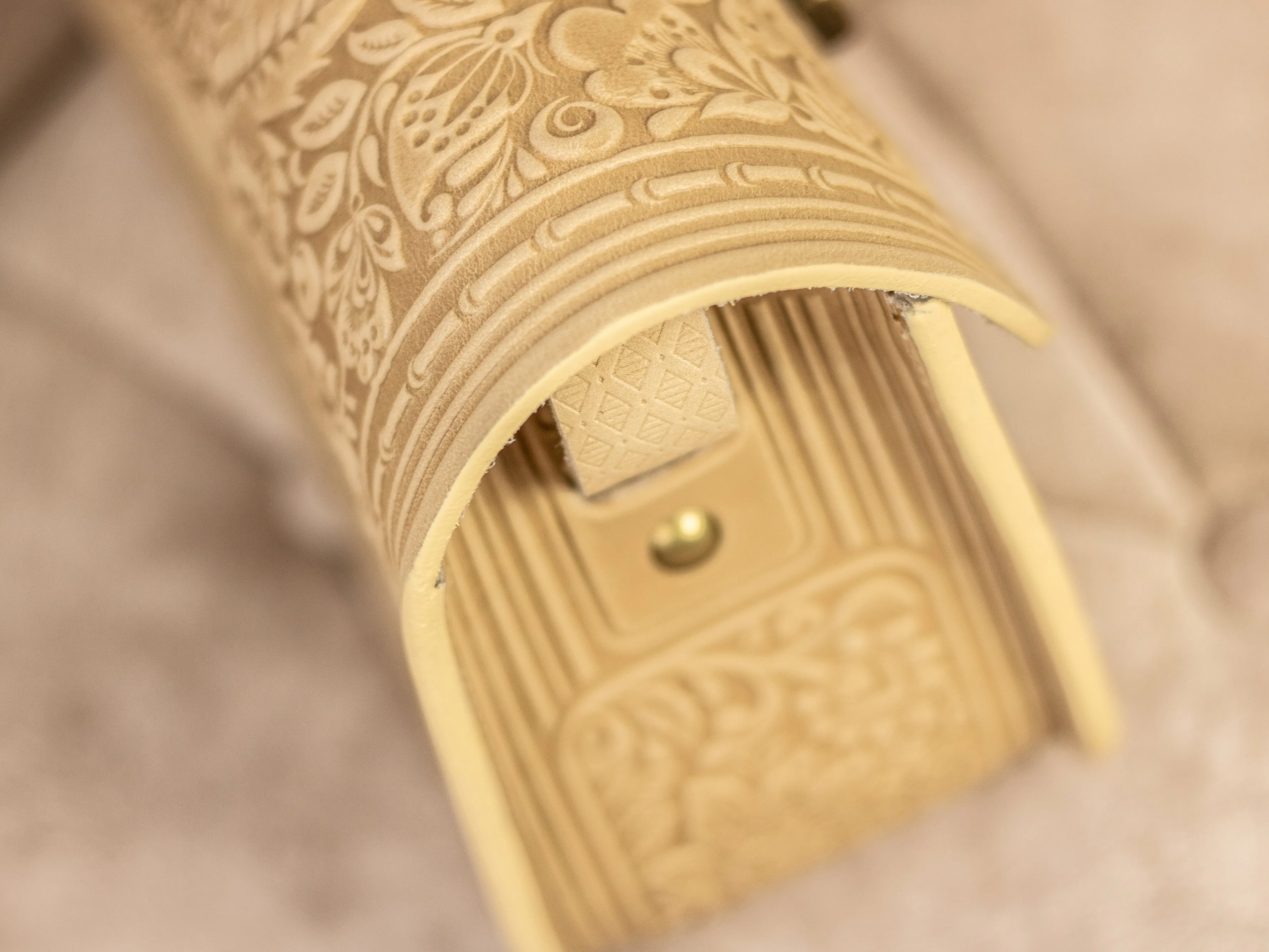 Small Ivory Leather Bag