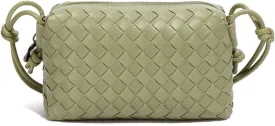 Small Woven Shoulder Bag for Women Cross Body,Cell Phone Wallet,Stylish bagsFashion bag Carry Ways for Various Occasions, Green 2