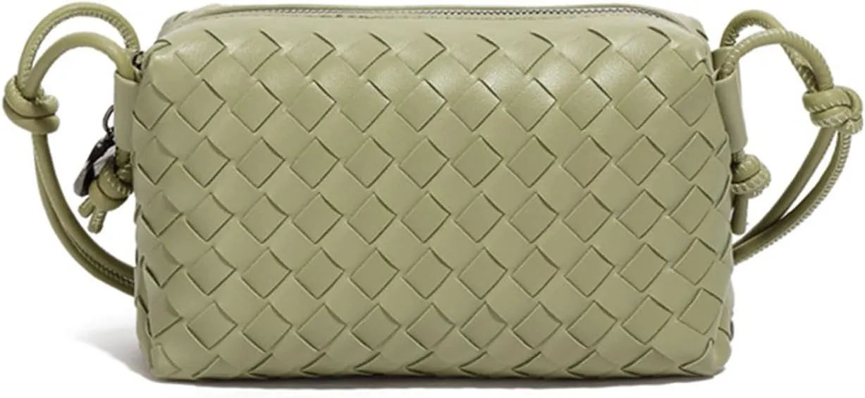 Small Woven Shoulder Bag for Women Cross Body,Cell Phone Wallet,Stylish bagsFashion bag Carry Ways for Various Occasions, Green 2