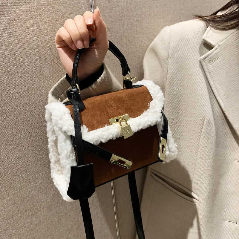 Sohiwoo Trendy Buckle Crossbody Bag Vintage Flap Square Bag Upgrade Your Style with Retro Handbag