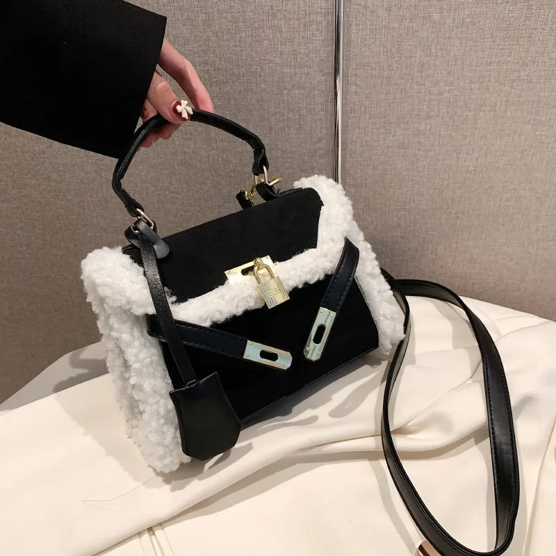 Sohiwoo Trendy Buckle Crossbody Bag Vintage Flap Square Bag Upgrade Your Style with Retro Handbag