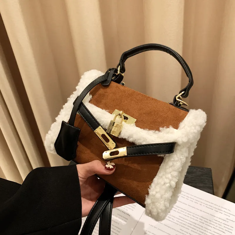 Sohiwoo Trendy Buckle Crossbody Bag Vintage Flap Square Bag Upgrade Your Style with Retro Handbag