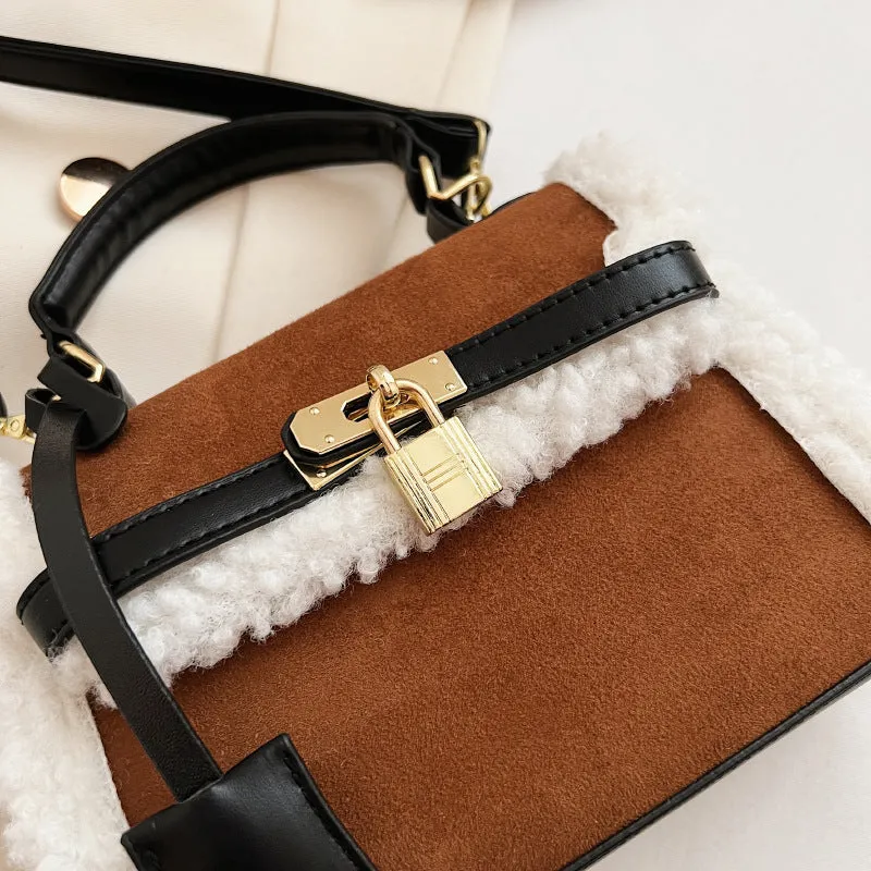 Sohiwoo Trendy Buckle Crossbody Bag Vintage Flap Square Bag Upgrade Your Style with Retro Handbag