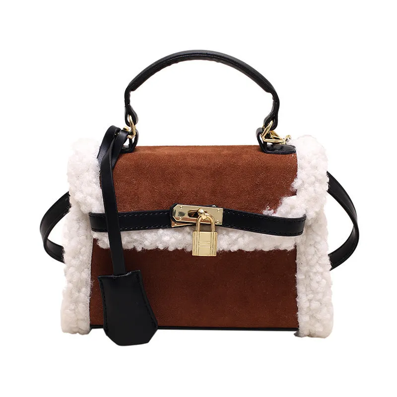 Sohiwoo Trendy Buckle Crossbody Bag Vintage Flap Square Bag Upgrade Your Style with Retro Handbag