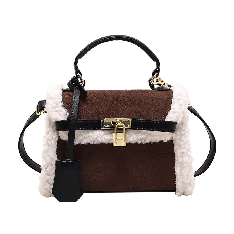 Sohiwoo Trendy Buckle Crossbody Bag Vintage Flap Square Bag Upgrade Your Style with Retro Handbag