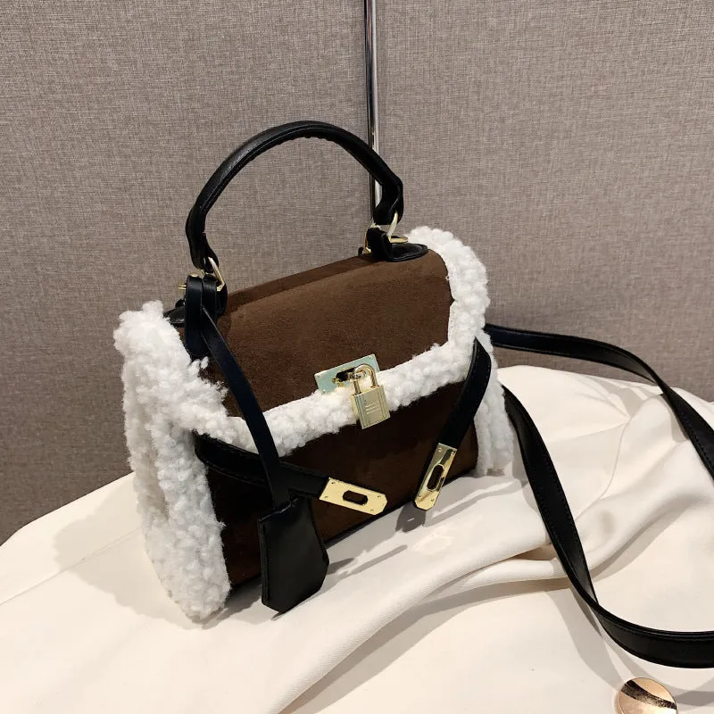 Sohiwoo Trendy Buckle Crossbody Bag Vintage Flap Square Bag Upgrade Your Style with Retro Handbag