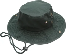 Summer Outdoor Boonie Hunting Fishing Safari Bucket Sun Hat with Adjustable Strap