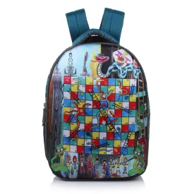 Suntop Snakes & Ladder Game 27 L Free Size Backpack(Grey)