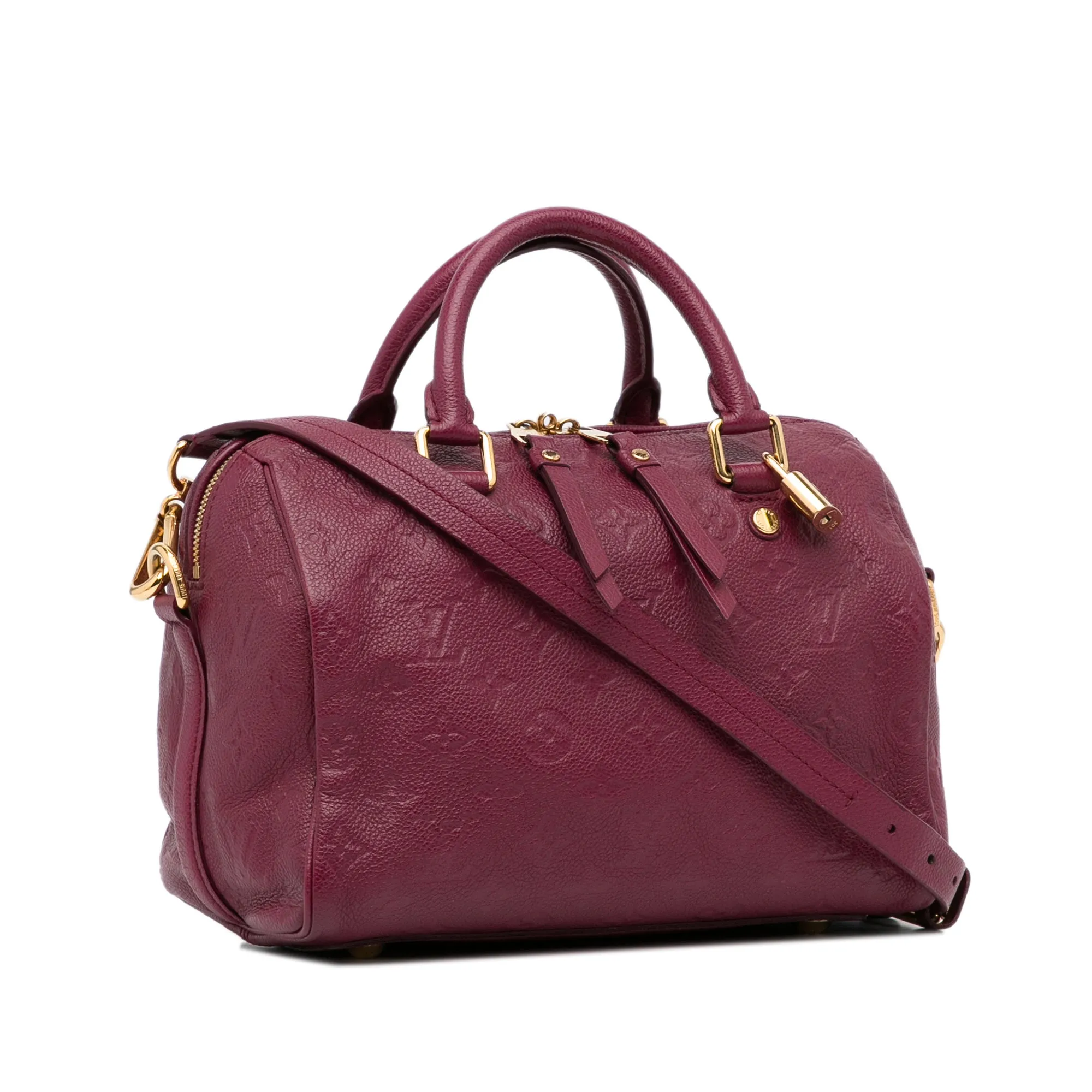 Trendy Inspired Louis Vuitton Speedy 25 Bandoulière Red Monogram Empreinte
