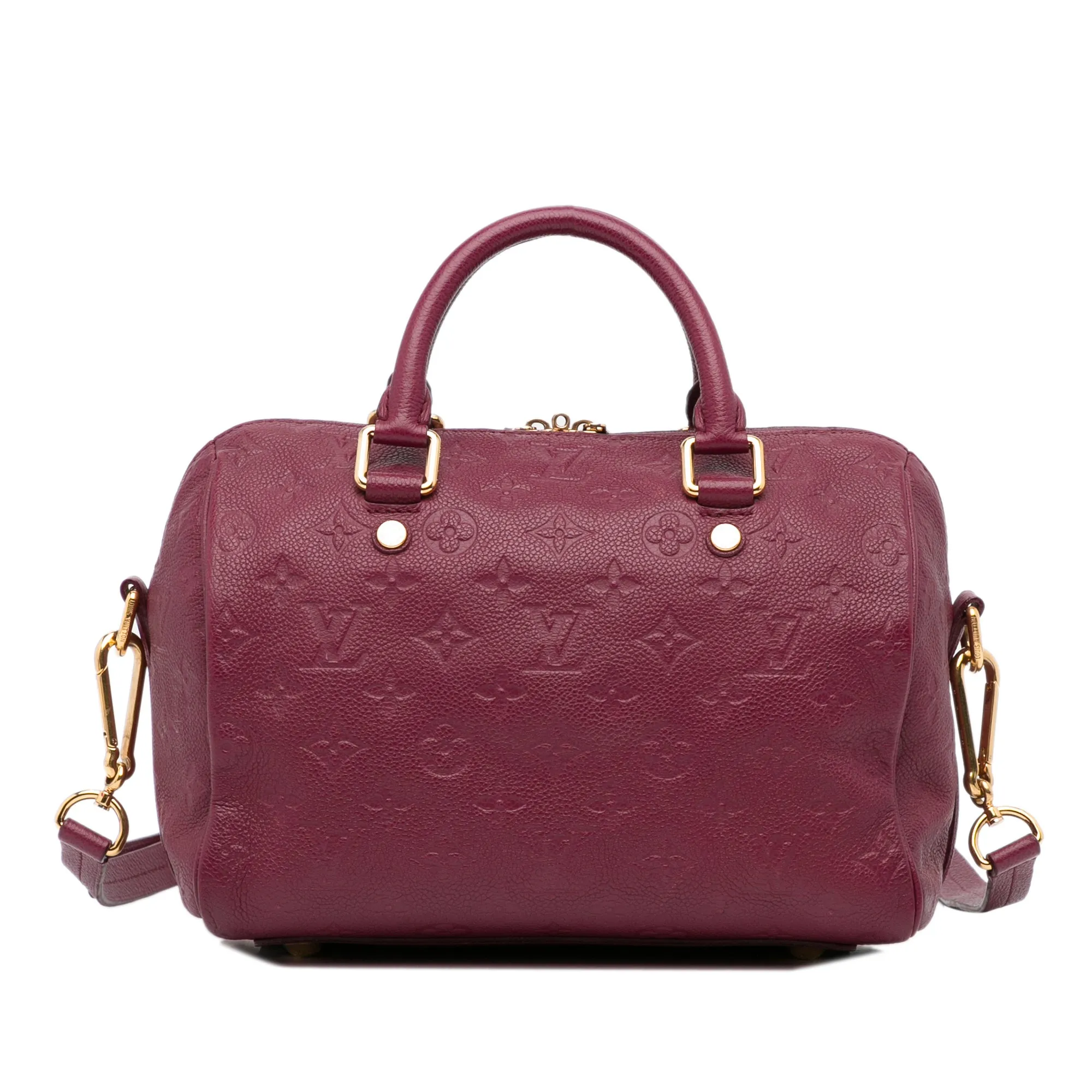 Trendy Inspired Louis Vuitton Speedy 25 Bandoulière Red Monogram Empreinte