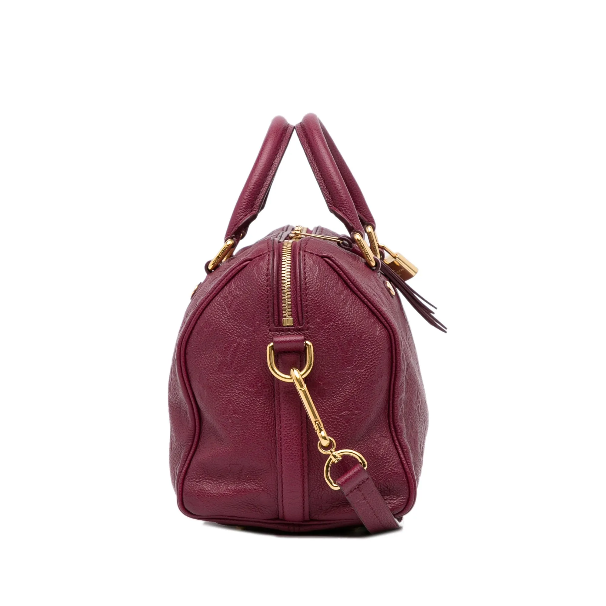 Trendy Inspired Louis Vuitton Speedy 25 Bandoulière Red Monogram Empreinte