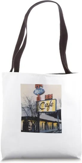 Twin Peaks Double R Diner Vintage Picture Tote Bag