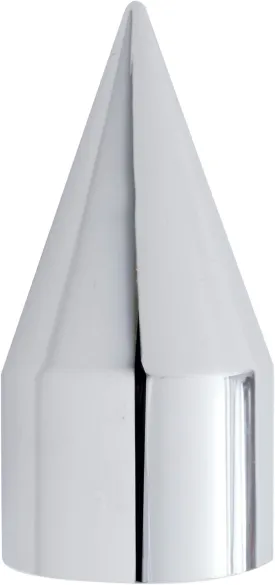 United Pacific Chrome Plastic Spike Nut Cover - Push-On (10 Pack), Various Sizes with Flange